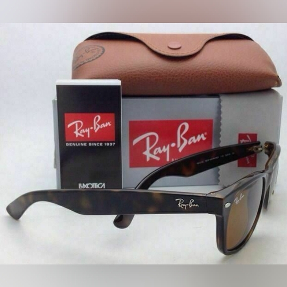 LIKE NEW RayBan Wayfarer RB2140 Tortoise Brown Ray ban sunglasses - Picture 7 of 16